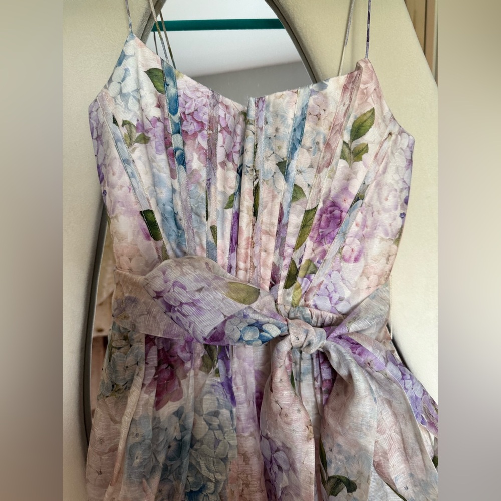 Zimmermann illuminati Floral Spaghetti Strap Dress size 2 fits medium - Picture 9 of 12